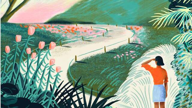 Les cinq sens au jardin, la vue