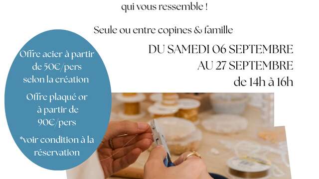 Atelier création de bijoux