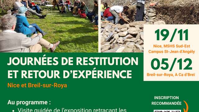 journées de restitution de "cultures en terrasses dans la Roya"