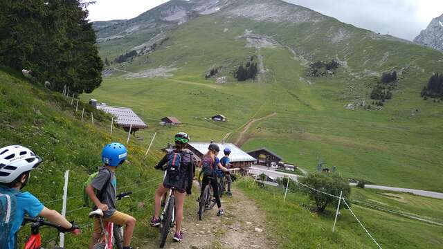 Mountain biking 8-12 y/o: Biker course green to blue level