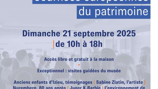 Visites exclusives de la Maison d'Izieu
