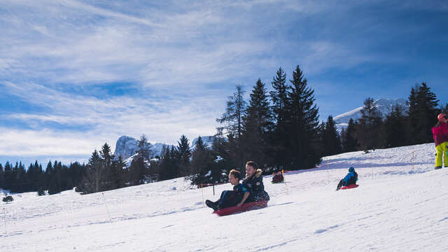 Human curling sled challenge