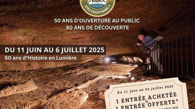 Grotte de Trabuc : 50 ans d’histoire en lumière