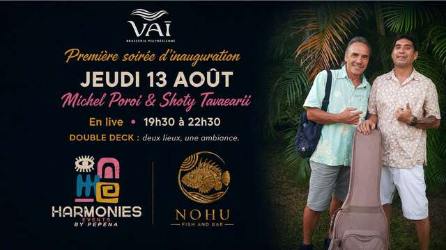 Michel POROI & Shoty TAVAEARII en concert au Vai Brasserie