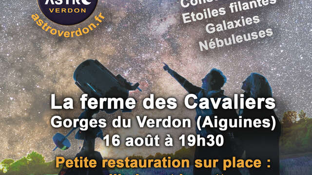 Soirée astronomie à la ferme des Cavaliers