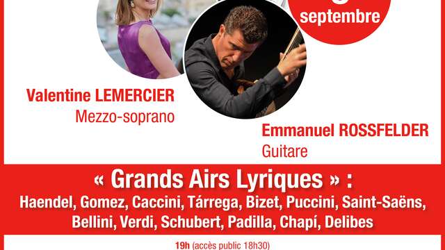 Concert - Grands Airs Lyriques (soprano, mezzo, guitare)