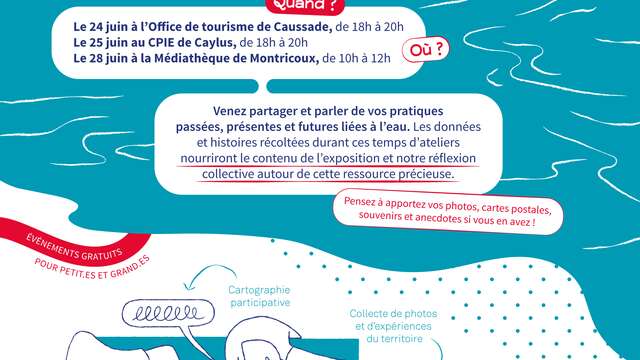 Construisons ensemble la future exposition sur l'eau avec le Pays d'art et d'histoire Midi Quercy