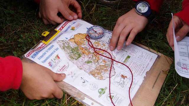 Parcours et course d'orientation