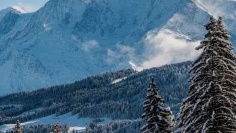 Sortie raquettes : Un alpage face au Mont Blanc