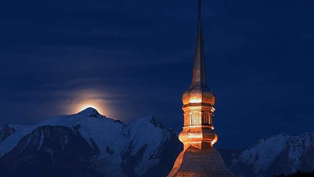 L'église de Cordon en clair-obscur