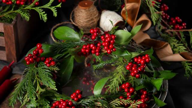 Atelier floral : Houx, le beau bouquet de baies de Noël !