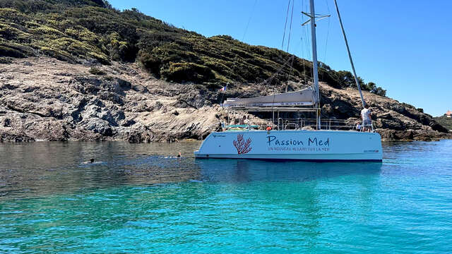 Catamaran day trip to Porquerolles Island with Passion Med