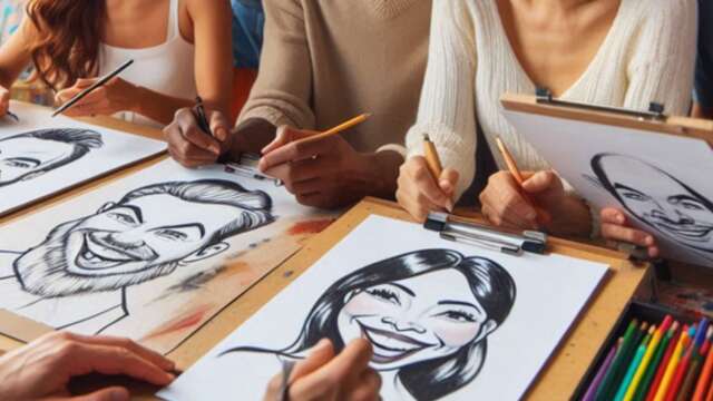 Atelier caricature au Rocky Pop