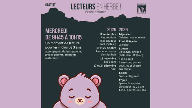 Lecteurs en Herbe à la Bibliothèque