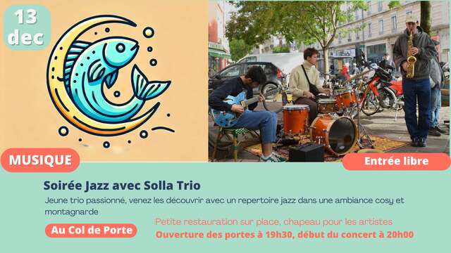 Concert Jazz avec Solla Trio au Domaine de Rozan