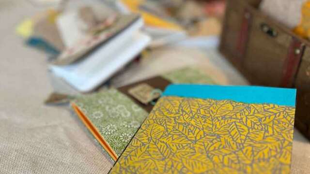 Création de carnets - Avec Adèle, du Chant des feuilles