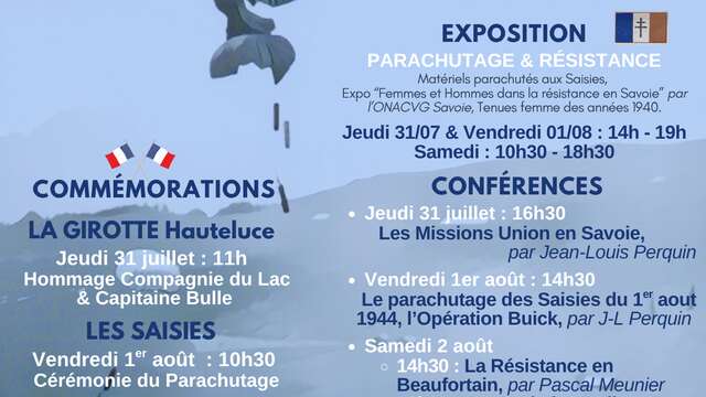 Cérémonie commémorative du parachutage - 1er août 1944