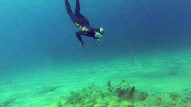 Sentier sous-marin archéologique de la Tour Fondue, pointe du Bouvet