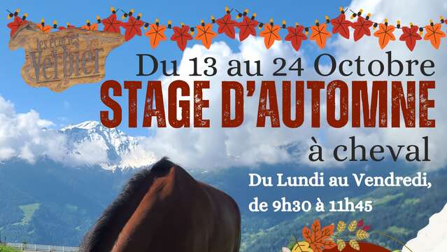 Stage d'équitation - Les Écuries de Verbier