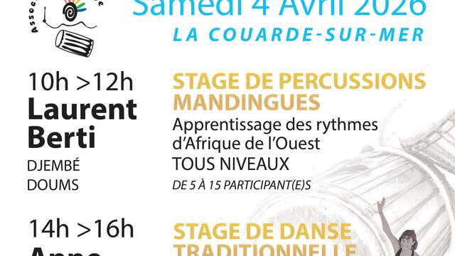 Curso de danza tradicional de África Occidental.