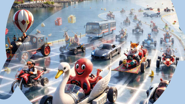 Toy library on wheels: everything on wheels