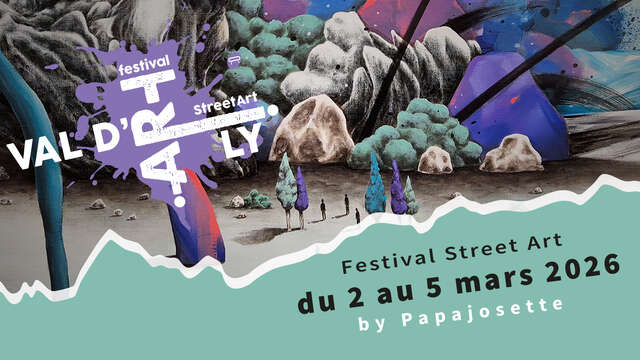 Höhepunkt des Street Art Festivals in Crest-Voland / Cohennoz