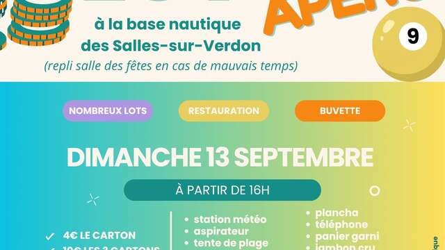 Sainte-Croix lake Festival - bingo apéritif