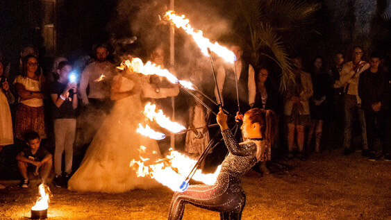 Spectacle de feu - Flammes tribales