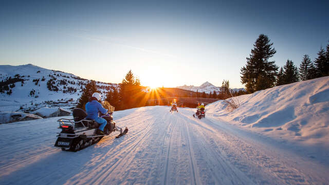 Snowmobile ride