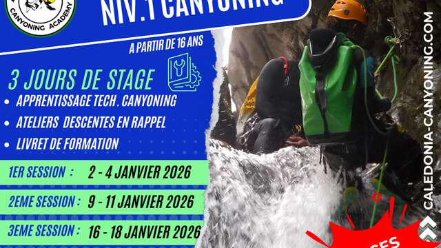 Stage Canyoning Niveau 1