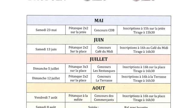 Concours à Bauduen