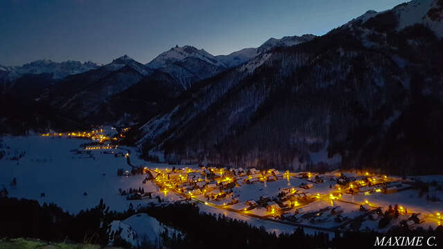 Nocturne en fatbike dans la vallée de L'izoard