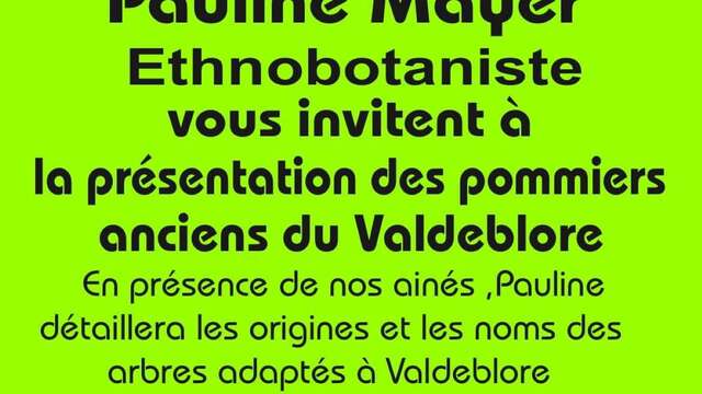 VALDEPOM présente les pommiers anciens de Valdeblore