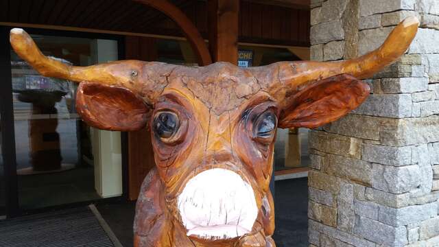 Art vache : sculptures "Le Troupeau"