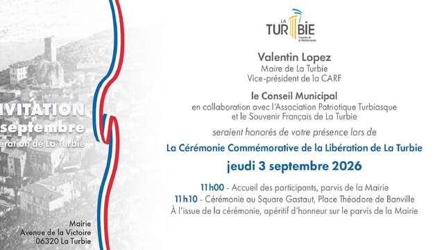 Cerimonia commemorativa della Liberazione di La Turbie