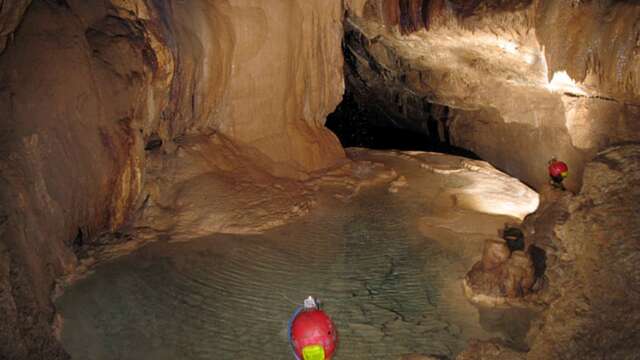 Speleology with a guide
