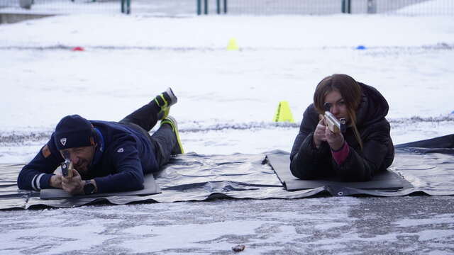 Biathlon laser shooting
