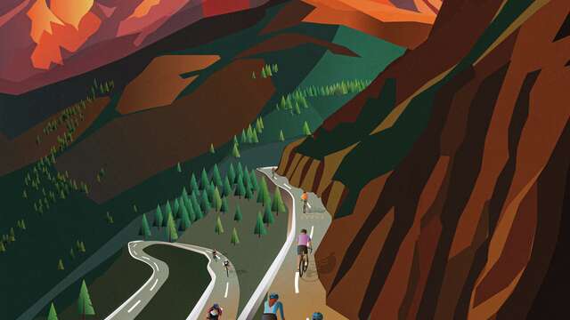 Montée cycliste du Col du Noyer