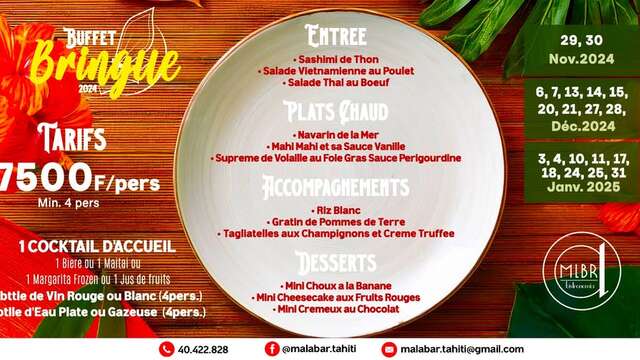 Buffet Bringue - Malabar Bistronomia