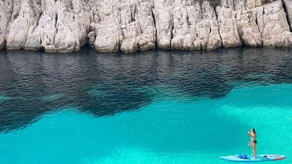 Stand Up Paddle guided tour calanques of Cassis