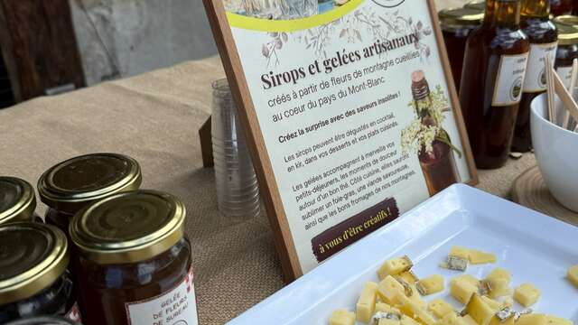 Dégustation au Mont Local sirops et gelées - L'Arène des Prés
