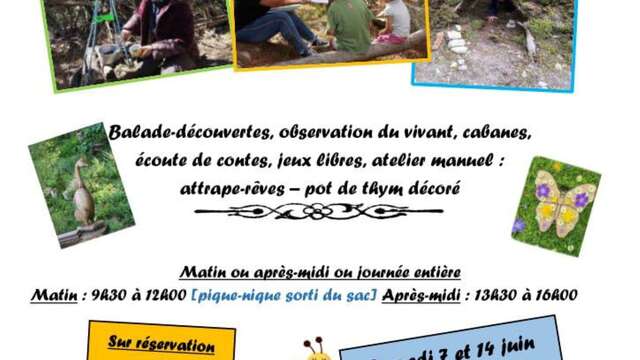 Atelier Forêt pour enfants à la Ferme de Constant