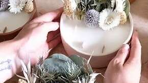 Les Invités de la Poterie : Créez votre bougie fleurie