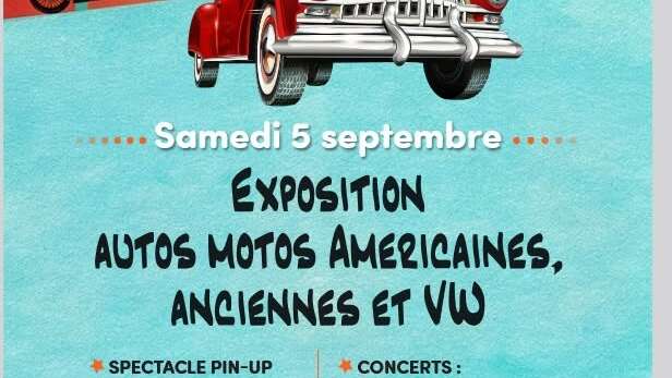 Journée auto et motos d'exception, pom-pom girls et Concert