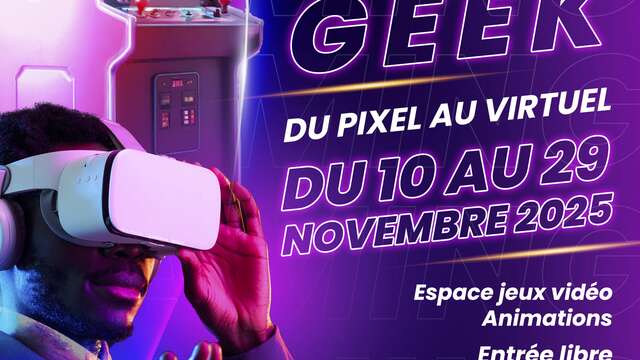 Exposition Culture Geek – Du pixel au virtuel
