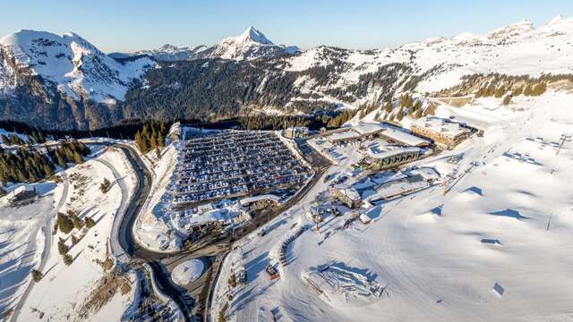 Outdoor parking in Avoriaz