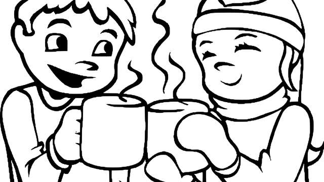 Heiße Schokoladenpause und Königskuchen