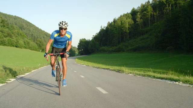 Col de Portes von Saint Rambert en Bugey aus
