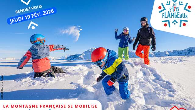 Descente aux flambeaux ESF Nationale "Les P'tits Flambeaux" suivie du feu d'artifice