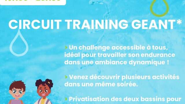Entrenamiento en circuito gigante en Aquaré